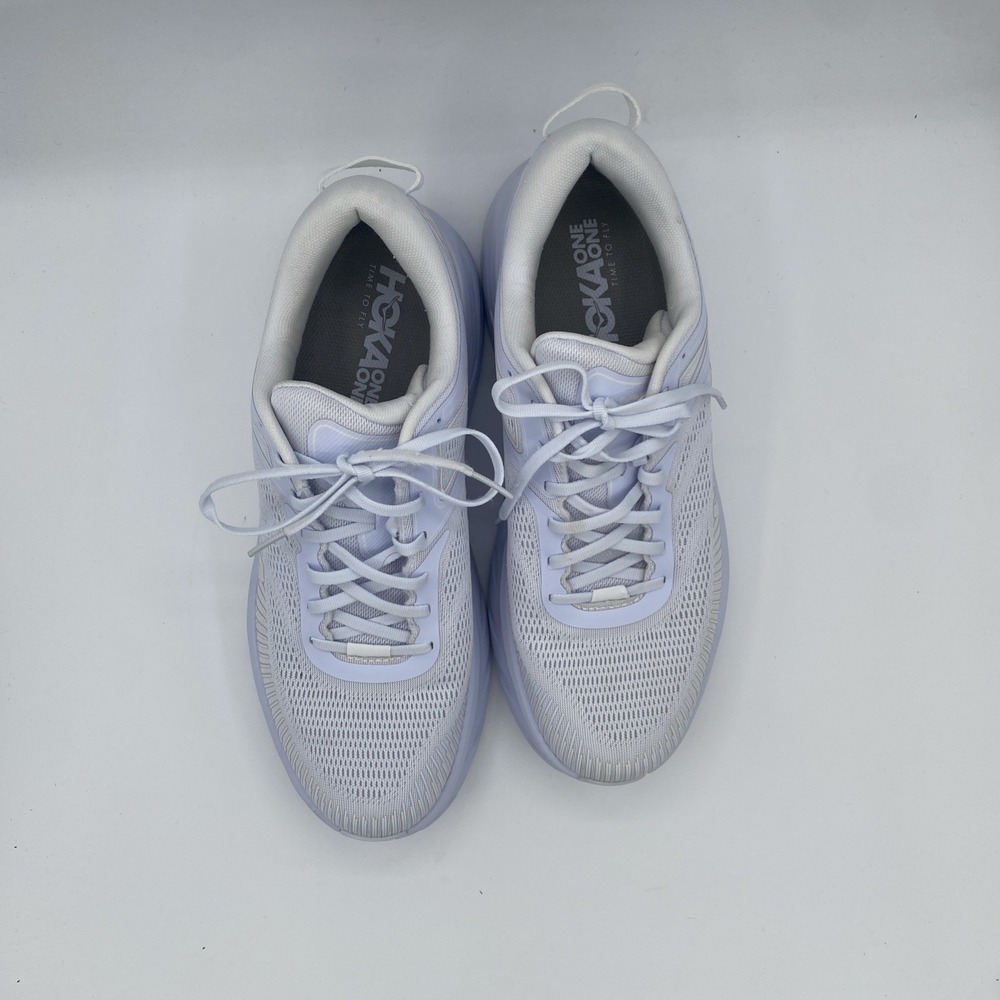 Hoka One Men's 11 M Bondi 7 White Running Sneakers 1110518 - Picture 3 of 8